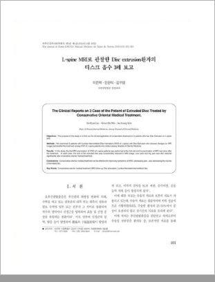 허리디스크 논문