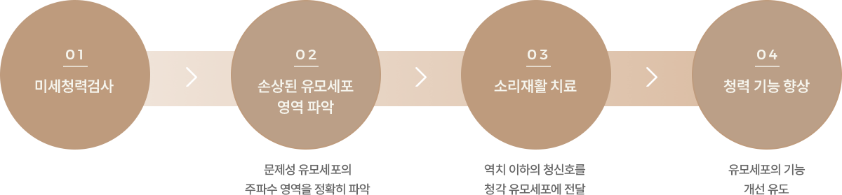 소리재활치료를 통한 청각 유모세포 기능 개선 원리